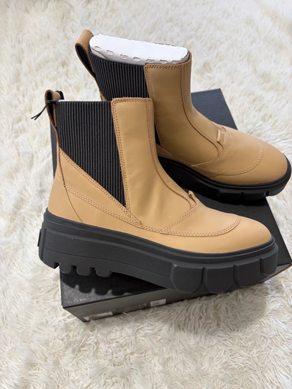 SOREL CARIBOU X Waterproof Platform Chelsea Boots - Size  9 - NIB